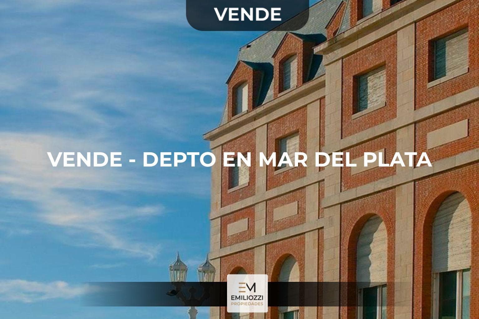 DEPARTAMENTO EN MAR DEL PLATA - APTO CRÉDITO HIPOTECARIO